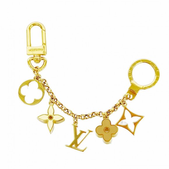 LOUIS VUITTON Gold Monogram Keyring - Picture 1 of 6